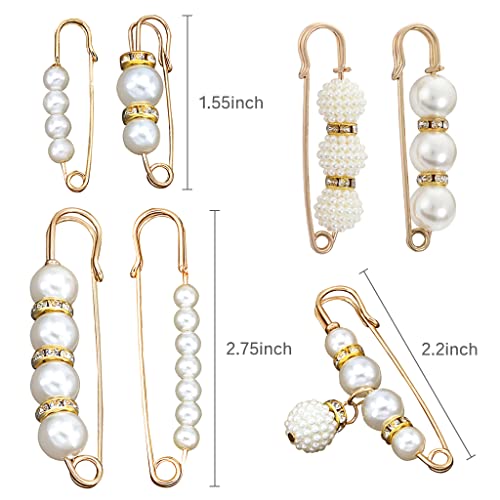 Image of iminoo 7 Pcs Fashion Brooch Pins Sweater Shawl Pins for Women Girls Clothing Dresses Decoration Accessories