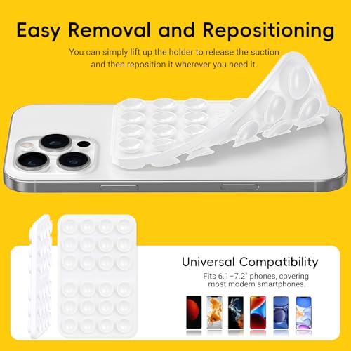 Save 41% on Anteel 6-Pack Silicone Suction Phone Mount