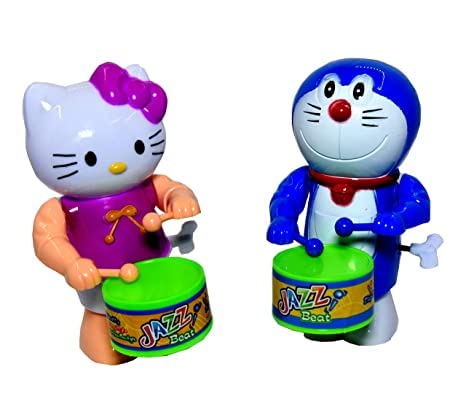 PRIMEFAIR Cute Happy Cat, Doraemon Drummer Toy Key-Operated with Dancing Action for Toddler Kids Best Return Gifts for Kids (Happy CAT & Doraemon) (B09MPPZRTF) Amazon Price History, Amazon Price Tracker