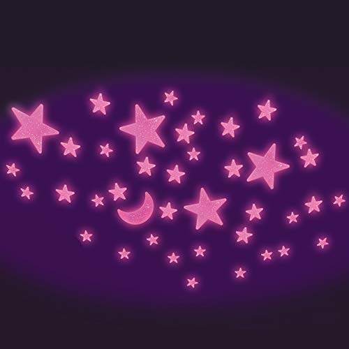 The Original Glowstars Company Glitter Stars Pink