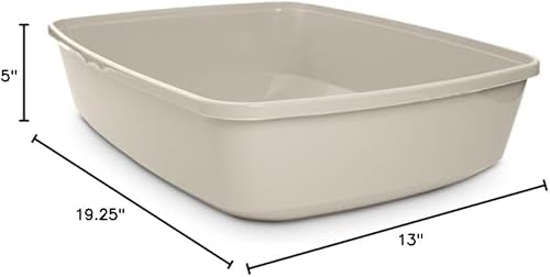 So Phresh Caja de arena abierta para gatos, hongo grande, 19.5 pulgadas de largo x 14.8 pulgadas de ancho x 4.3 pulgadas de alto