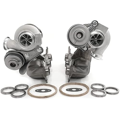 FAPO MOTO 700HP Twin Turbos TD04 17T compatible with BMW N54 335xi 335i 335is E90 E92 E93 2007-2010 3.0L Upgrade Billet
