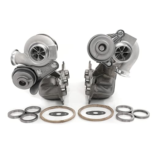 FAPO MOTO 700HP Twin Turbos TD04 17T compatible with BMW N54 335xi 335i 335is E90 E92 E93 2007-2010 3.0L Upgrade Billet