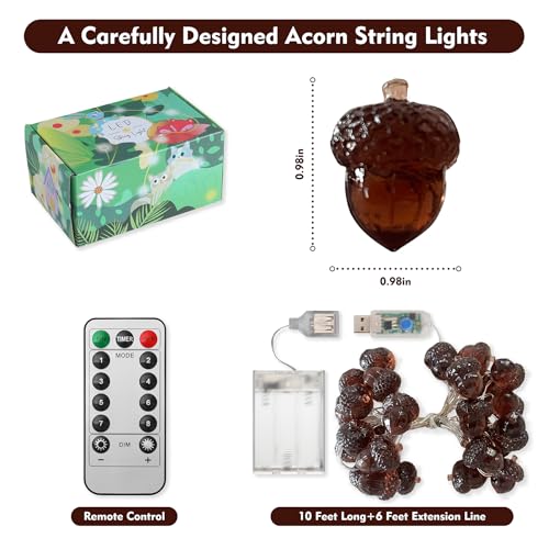 Thanksgiving-Decorations-Fall-Lights-Acorn-String-Lights-Forest-Decor-Fairy-Decorative-Lights-30-LEDs-10ft-USB-Powered-with-Remote-for-Bedroom-Farmhouse-Home-Holiday-Thanksgiving-Decoration Thanksgiving Decorations Fall Lights Acorn String Lights Forest Decor Fairy Decorative Lights 30 LEDs 10ft USB Powered with Remote for Bedroom Farmhouse Home Holiday Thanksgiving Decoration