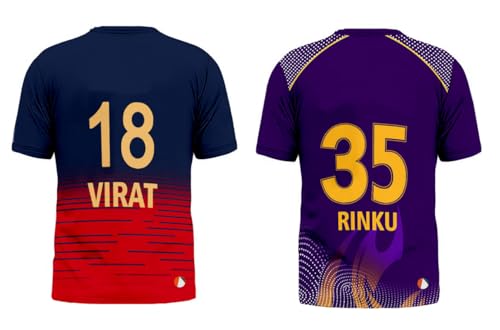 Image of Sports India IPL Cricket Team T Shirt Jersey Combo for (Kid's, Boy's & Mens) L744