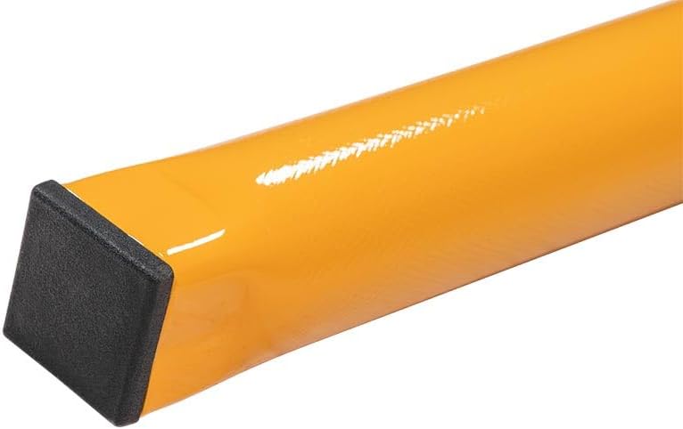 Mytee Products 34" Combination Winch Bar for Flatbed Trailer - Yellow Coated Steel Flatbed Winch Bar with Non-Slip Handle & Slip Resistant Tip for Secure Operation