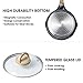 JEETEE Pots Nonstick, 1.5 Quart & 2.5 Quart Induction Granite Coating Saucepan Sets with Glass Lid & Pour Spout, PFOA Free (Grey, 4pcs Pots Set)