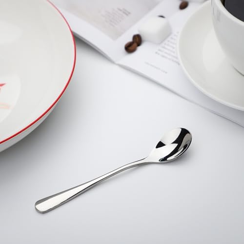 Egg Spoons Set Little Stainless Steel Spoons for Soft Boiled Egg Breakfast (4) - Image 6