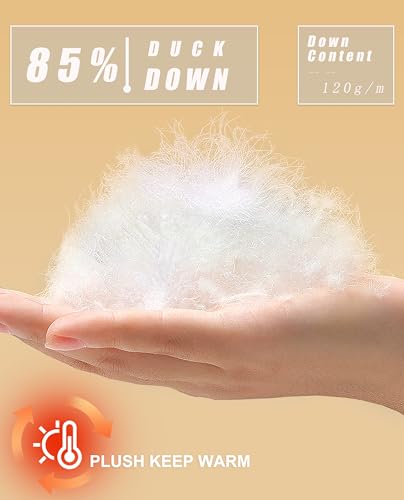 MAGCOMSEN Women's Winter Down Puffer Jackets Stand Collar Zip Up Water Resistant Warm Padded Quilted Coat with Pockets4