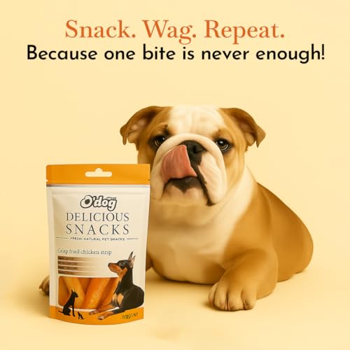 Image of O'Dog Crisp Fried Chicken Strip A 100% Natural Delicious and Healthy Treat 100 GMS