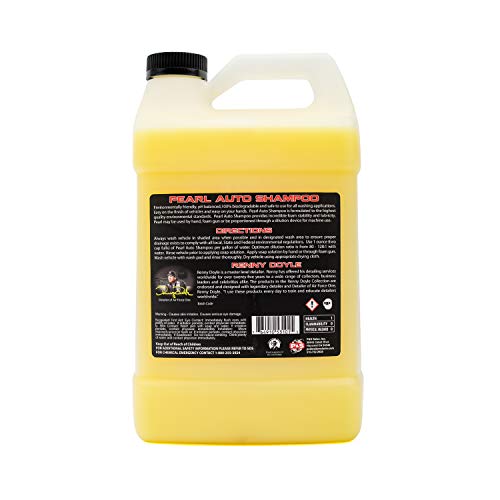 P&S Professional Detail Products Pearl Auto Shampoo – High-Foaming, pH-Balanced Car Wash Soap, Biodegradable, Safe for All Finishes, Lemon Scent, Foam Cannon & Bucket Wash - 1 Gallon