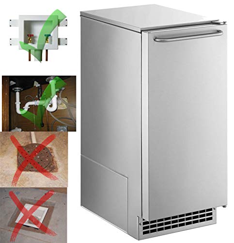 Scotsman CU50PA-1A Undercounter Ice Maker, Gourmet Cube, Air Cooled, Pump Drain with Cord, 115V/60/1-ph, 14.4 Amp (15 Amp Circuit Required), 14.9' Width x 22' Diameter x 34.4' Height