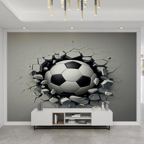 Papier peint chambre garçon sur le thème du football pour créer un espace de jeu