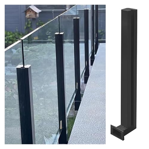 Poste de balaustrada de acero inoxidable para montaje lateral de pared de cristal, resistente al viento, abrazadera de valla para patio, terraza y balcón