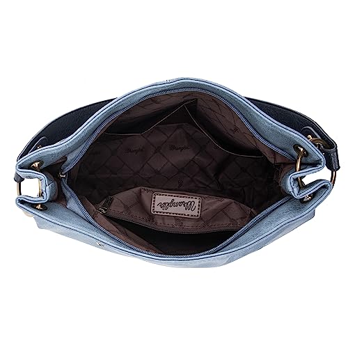 Image of Wrangler Hobo Bags for Women Vegan Leather Top Handle Shoulder Purses and Handbags