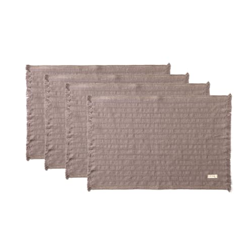 Jojomia Frig 100% Turkish Cotton Placemats Set of 4-14x19 Inch