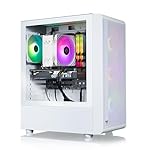 Thermaltake LCGS Quartz i1460 Gaming Desktop (Intel Core™ i5-14400F, ToughRam DDR4 3600Mhz 16GB RGB Memory, NVIDIA GeForce® RTX 5060, 1TB NVMe M.2, WiFi, Windows 11) S2QT-B760-560-LCS