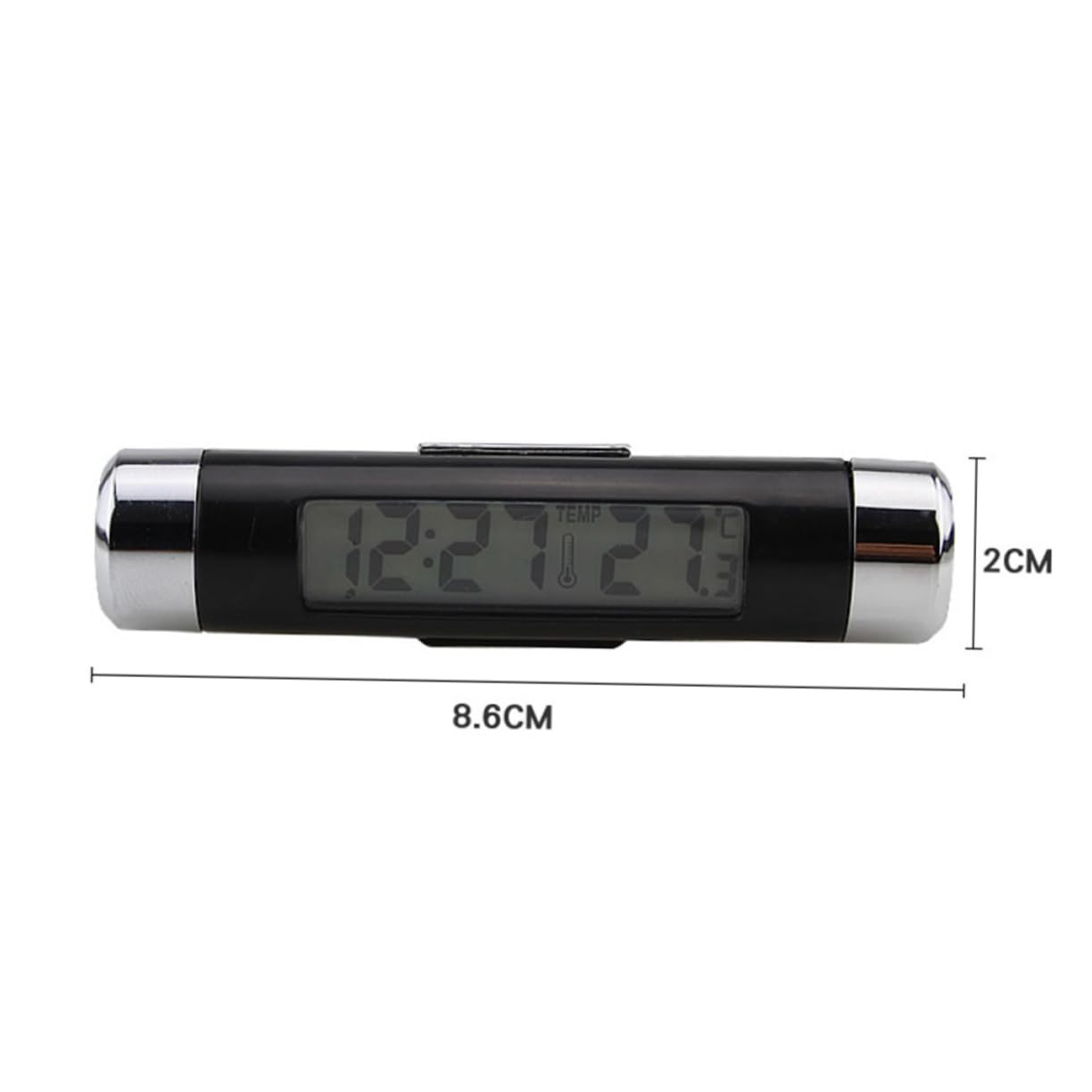 Gatuida 3 Piezas 2 1 termómetro de reloj de coche termómetro coche termómetro digital termómetro de reloj automático termometro digital para coche luminoso Suministros internos k01