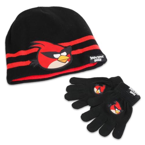Calcetines Angry Birds y conjunto de gorro infantil de invierno con manoplas multicolor 2