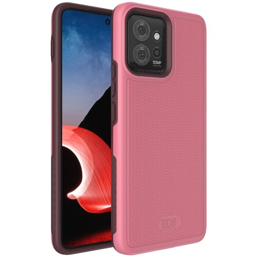 Image of TUDIA DualShield Grip Designed for Motorola ThinkPhone Case (2023), [MergeGrip] Dual Layer Shockproof Slim Military Grade Non-Slip Tough Heavy Duty Protective Phone Case Cover - Smokey Pink