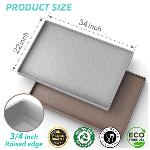 SIKADEER Waterproof Under Sink Mat 34" x 22" - Image 3