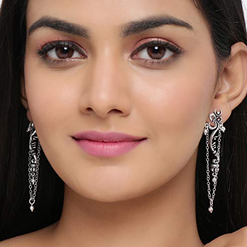 Brass Traditional Earrings for Multicolou