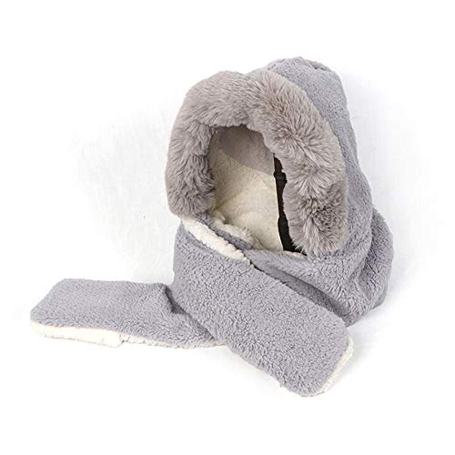 Casquette chapeau 3 en 1 chaud et double épais pour femme active en hiver
