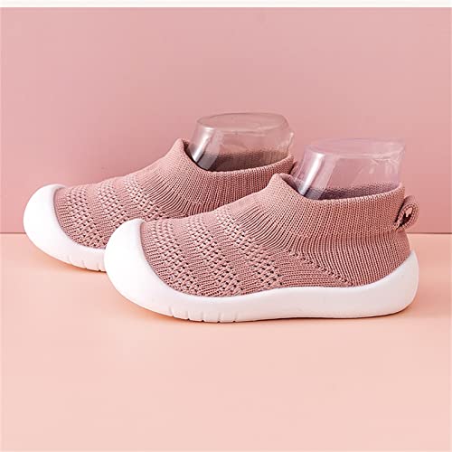 Baby Infant Shoes Boy Girl Sandals Outdoor First Walkers Anti-Slip Soft Sole Sneakers Summer Walking (Pink, 6 Infant)2