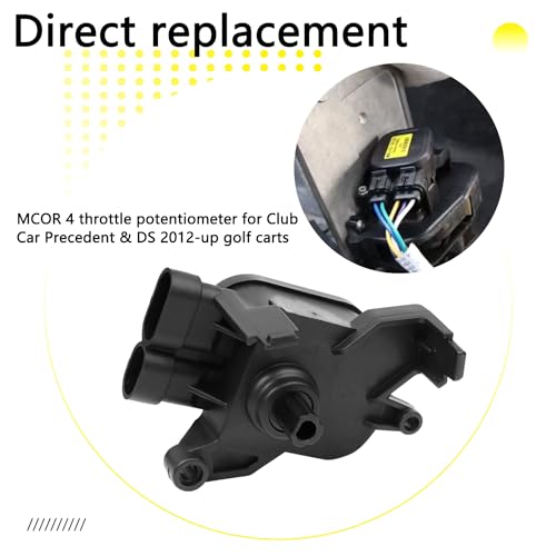 HNeekyr Carrinho de golfe MCOR 4 Potenciômetro de acelerador de substituição para Club Car DS/Carrya