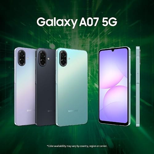 Image of Samsung Galaxy A07 5G (Light Green, 4GB RAM, 128GB Storage) | 6.7 inch HD+ 120Hz Display | MediaTek Dimensity 6300 | 50MP + 2MP Rear Camera | 6000 mAh Battery