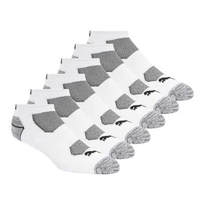 PUMA Men's 6 Pack Low Cut Socks