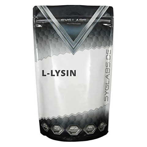 L-Lysin Pulver 100% rein - 1000g Aminosäure Lysin Cover