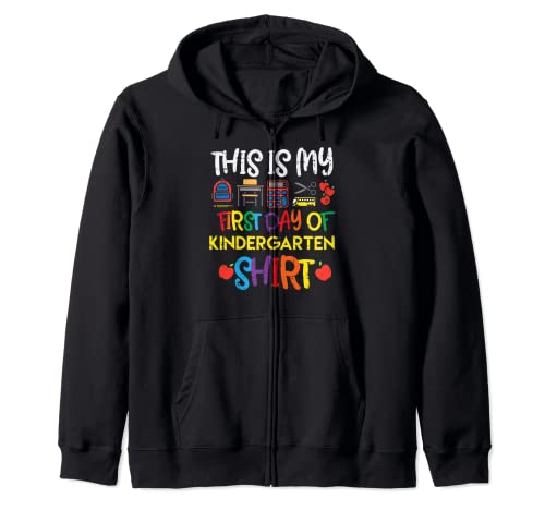Camiseta My First Day Of Kindergarten Back To Boys Girls Kids Sudadera con Capucha