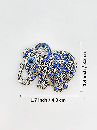 Imanes decorativos de elefante metálico para frigorífico miniatura 2