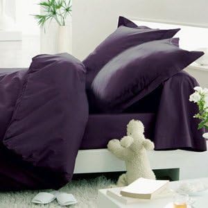 1500 Series Premium Collection, 4pc Bed Sheets (King, Eggplant)
