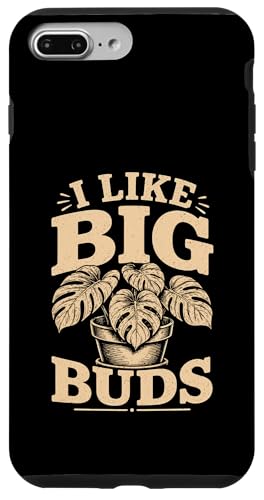 Funny Big Buds �K�[�f�j���O�����W���[�N �j�����p �X�}�z�P�[�X iPhone 7 Plus/8 Plus �p