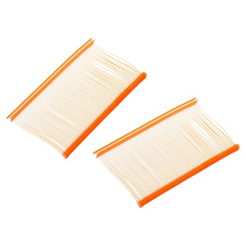 MECCANIXITY 1000 Pcs Standard Tagging Barb Fasteners, 2 Inch Orange Tagging Gun Fasteners Tagging Gun Refill Plastic Garment for Clothing Fine Stitch Price Refills Tag Label