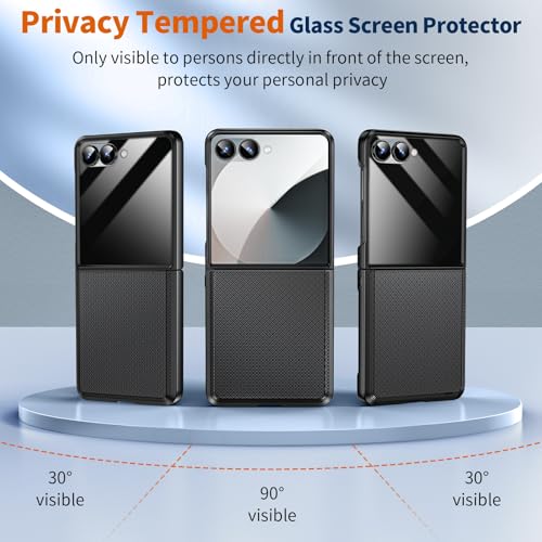 Coque Samsung Galaxy Z Flip 7 noire avec charnière et protège-écran