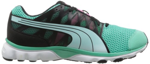 PUMA PUMA Women's GeoTech Aya Running Shoe,Black/Electric Green,11 B US