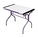 Folding Craft Station Finish/Work Surface: Purple/White Laminate