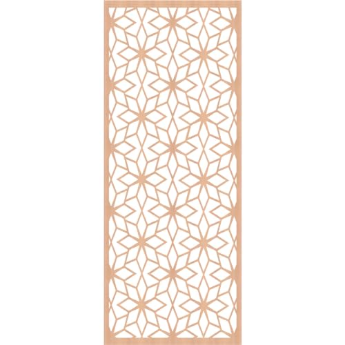 Image of 27 3 /8 inchW x 69 3 /8 inchH x 3 /8 inchT Lake Decorative Fretwork Wood Wall Panels, Alder