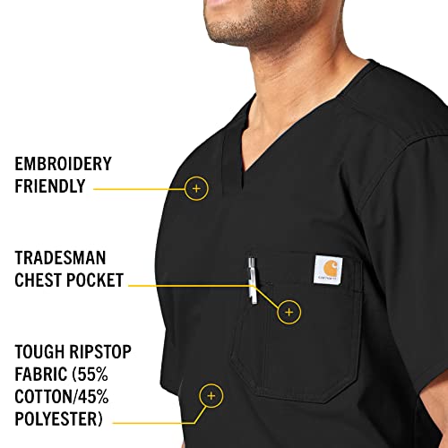 Image of Carhartt Ripstop & Sub-Scrubs Scrubs for Men, Utility Scrub Tops