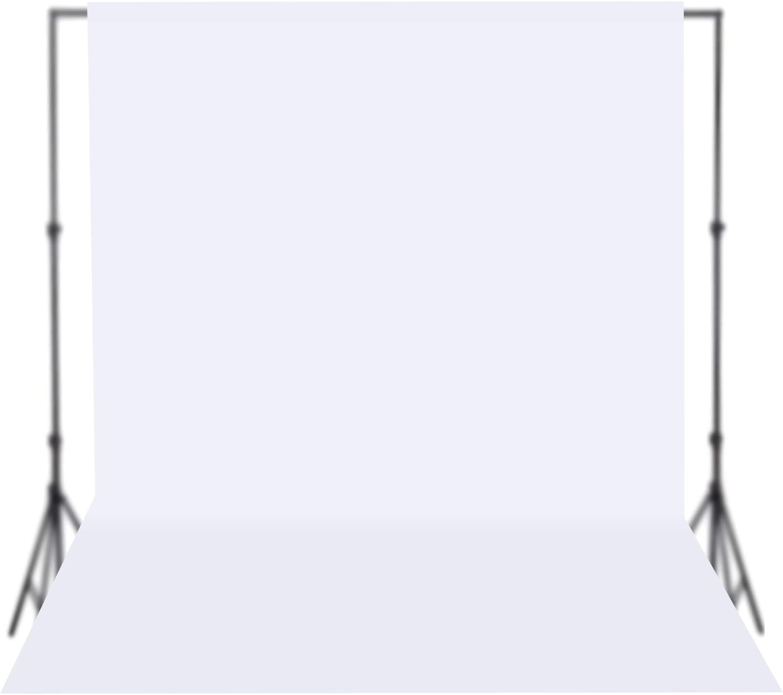 8FTX10FT White Backdrop Background Rod Pocket for Photography Backdrop,Photoshoot Background,Video Production, Home Decoration,Weddings, Newborns, Product Photography, Screen Video, Curtain