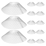 BUGUUYO 14 pezzi di ricambio per filtro per cappa aspirante, rete in acciaio inox a maglie rotonde, raccogli grasso in metallo per cappa aspirante, piano cottura, cucina domestica