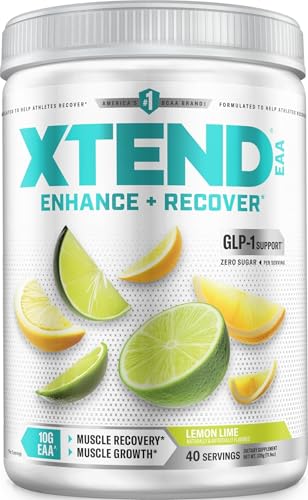 Xtend EAA + BCAA Powder with Zero Sugar, 10g EAAs...