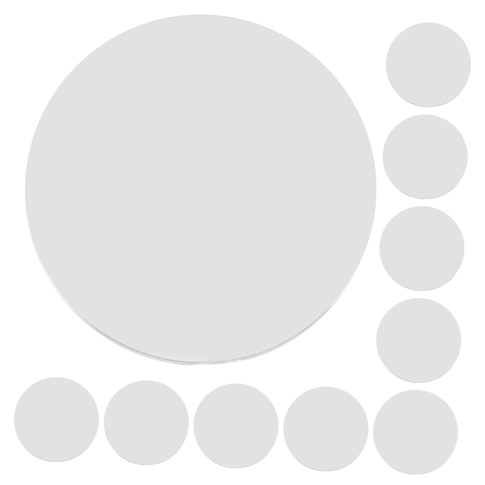 SUPVOX 12 Pcs Convex Lens Lenticular Lens Transparent Acrylic