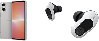 Sony Xperia 5 V/Platinum Silver/XQ-DE44 S + Gaming Earphones, Compatible with INZONE Buds/WF-G700N, White/LE Audio