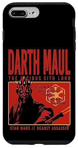 Coque iPhone 7 Plus/8 Plus Star Wars Dark Maul évitez les rayures avec le style Sith Lord