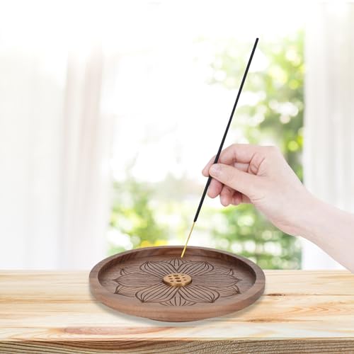 Porta di Incenso in Legno, Portaincenso Loto