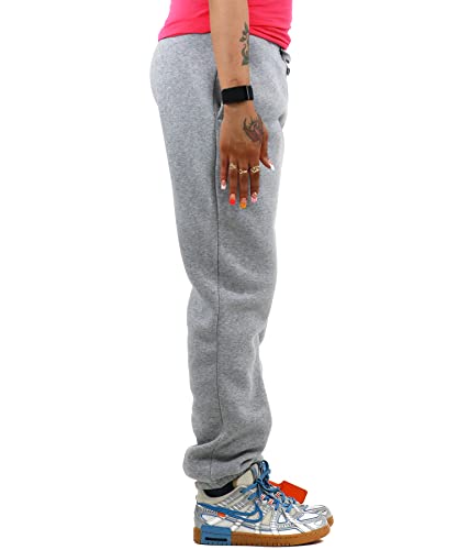 Southpole Women's Relaxed Fit Sweatpants, Heather Grey, Small #TOP2
